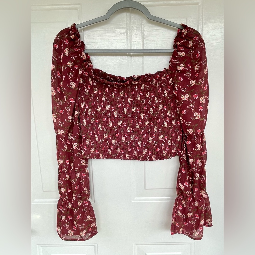 Wild Fable Long Sleeve Crop Top